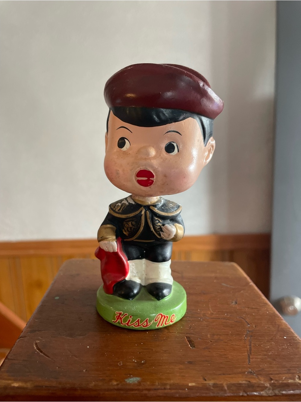 Vintage 50s/60s “kiss me” Matador Bobblehead Figurine, Japan Rare Home Decor